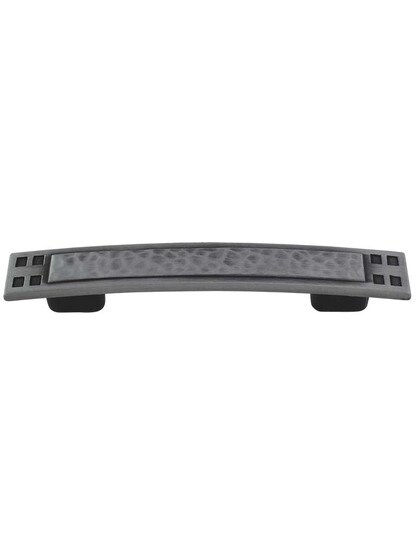 Arts and Crafts Cabinet Pull - 3 inch Center-to-Center in Antique Pewter.